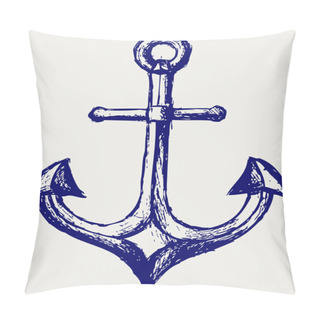 Personality  Anchor Sketch Pillow Covers