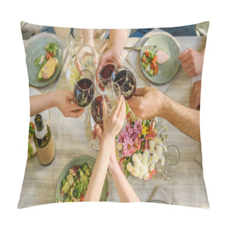 Personality  Family Clinking Glasses Pillow Covers