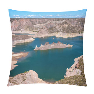 Personality  Canyon Of The Atuel River And Valle Grande Reservoir Near The City San Rafael, Mendoza Province, Cuyo Region, Argentina Pillow Covers