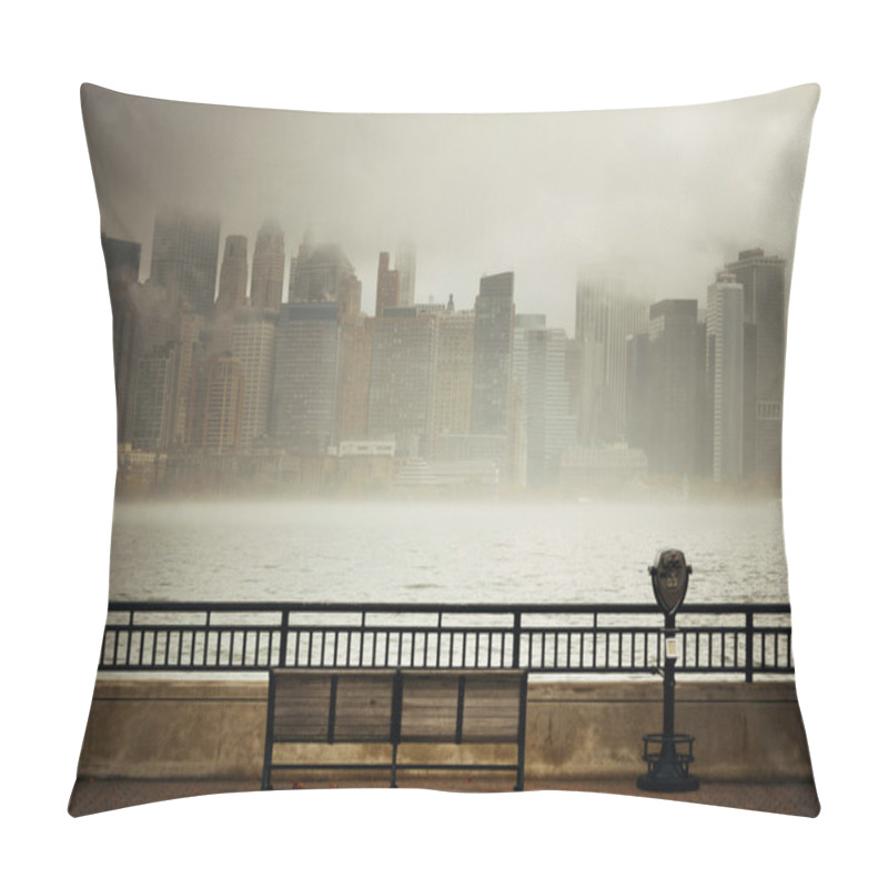 Personality  New York City Downtown Fog Pillow Covers