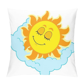 Personality  Sleeping Sun On Cloudy Pillow Pillow Covers