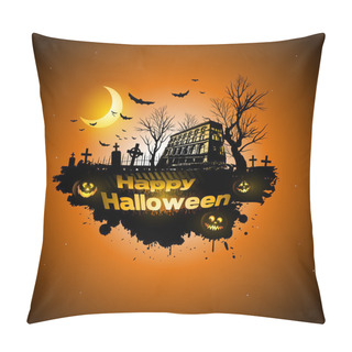 Personality  Multiple Orange Halloween Banners And Backgrounds Pillow Covers