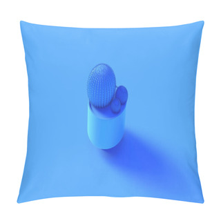 Personality  Blue Cactus 3d Render Illustration Pillow Covers