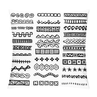 Personality  Set Of Hand Drawn Vector Dividers Pillow Covers