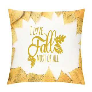 Personality Frame Of Autumnal Leaves Pillow Covers