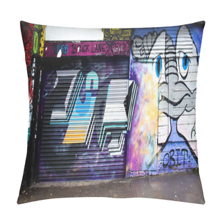 Personality  London Graffiti Cityscape Pillow Covers