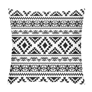 Personality  Seamless Geometric Background With Tribal Motifs. Pillow Covers