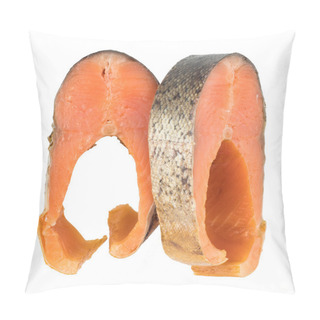 Personality  Slices Of Cold Smoked Pink Salmon Or Humpback Salmon Isolated On Pillow Covers