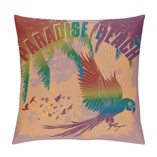 Personality Tattoo Tribal Birds Vector Art Pillow Covers