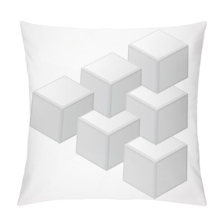 Personality  Abstract Design 3D, Impossible Object - Vector Pillow Covers