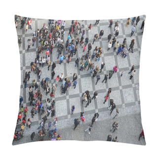 Personality  Crowd Of People Top View Pillow Covers