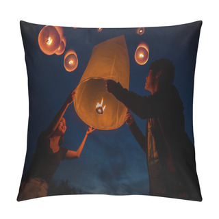 Personality  Thai People Floating Lamp Pillow Covers