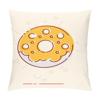 Personality  Lines Sweets Donut Pillow Covers