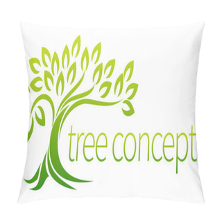 Personality  Tree Icon Concept Pillow Covers