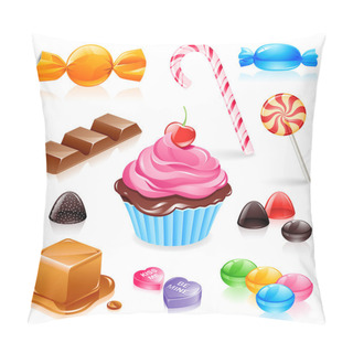 Personality  Mixed Candy Vector Pillow Covers