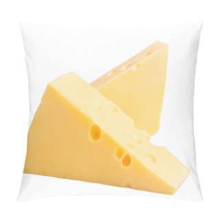 Personality  Two Blocks Of Cheese On White Pillow Covers