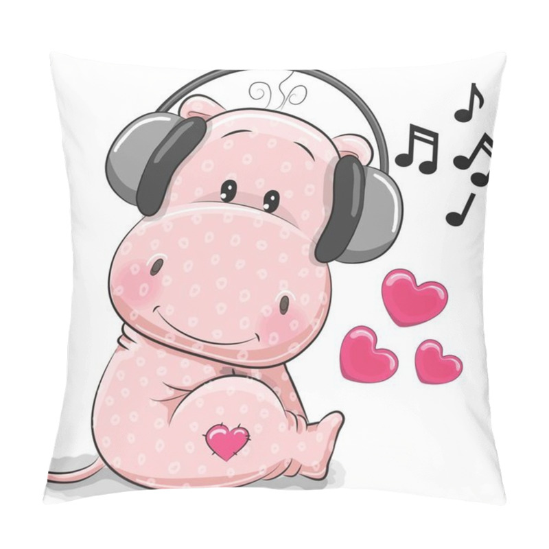 Personality  Cute cartoon Hippo pillow covers
