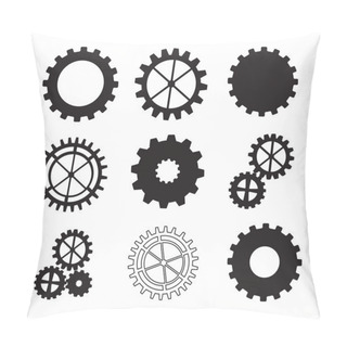 Personality  Black Gears Pillow Covers