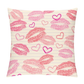 Personality  Pattern With Kisses Pillow Covers