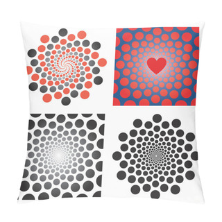 Personality  Circles Abstract Backgrounds. Pillow Covers