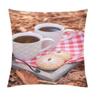 Personality  Cups Of Tasty Hot Drink Pillow Covers