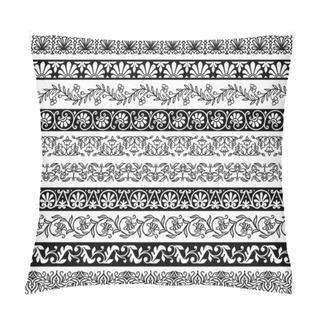 Personality  Floral Embellishments And Borders With Vector Flower Ornaments. Ornate Floral Decorations With Flower Garlands And Vines, Leaf Scrolls, Flourishes, Bud And Blossom Bunches, Plant And Herbal Branches Pillow Covers