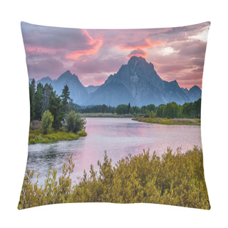 Personality  Beautiful Sunset At Grant Tetons Pillow Covers