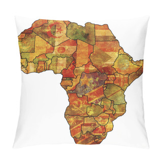 Personality  Old Flag Of Africa Pillow Covers