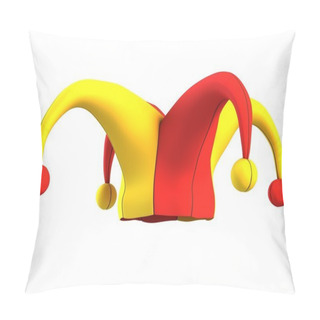 Personality  Jester Hat Isolated On White Pillow Covers