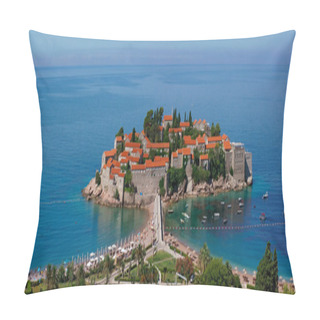 Personality  Sveti Stefan - Panorama View Pillow Covers