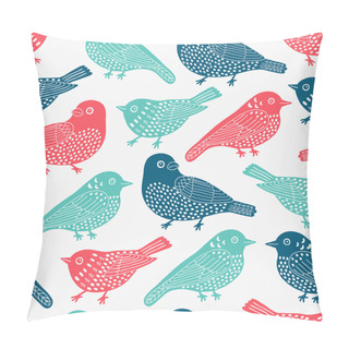 Personality  Bird Seamless Pattern. Pillow Covers