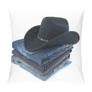 Personality  Cowboy Hat And Jeans For A Man Pillow Covers