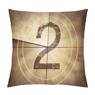 Personality  Old Movie Countdown Number 2 Pillow Covers
