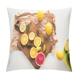 Personality  Citrus Fruits On Cutting Board Pillow Covers