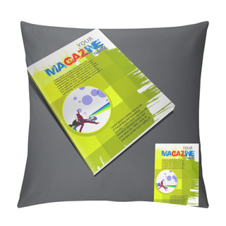 Personality  Magazine Layout Design Pillow Covers