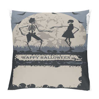 Personality  Couple Skeleton Dancing Pillow Covers