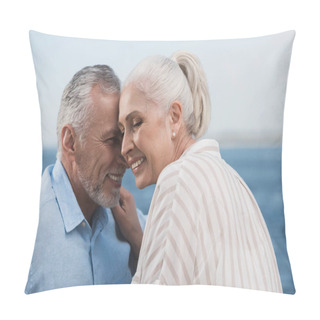 Personality  Casual Grey Haired Couple Pillow Covers