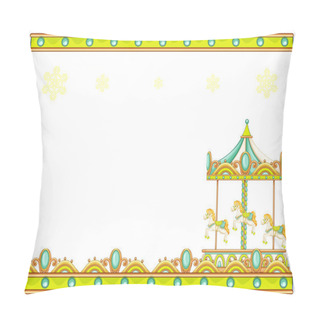 Personality  A Stationery Template With A Merry-go-round Ride Pillow Covers