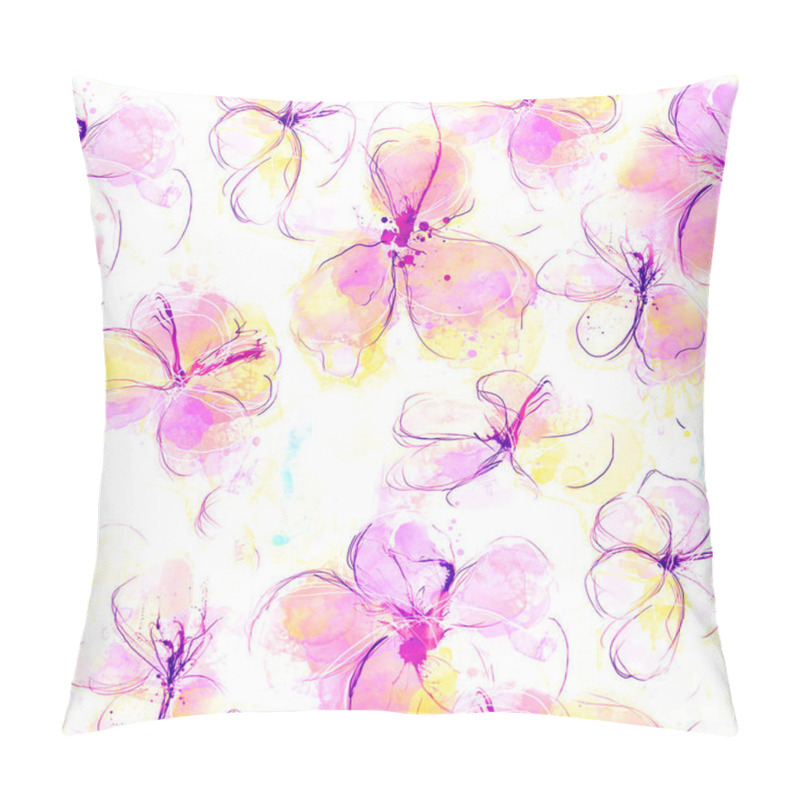 Personality  abstract floral background pillow covers
