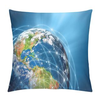 Personality  Planet Earth. Best Concept Of Global Business From Concepts Series. Pillow Covers
