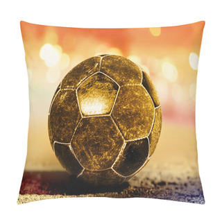 Personality  Golden Ball On Ground Pillow Covers