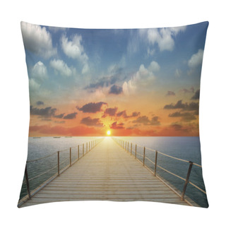 Personality  Golden Sunset On The Sea Pillow Covers