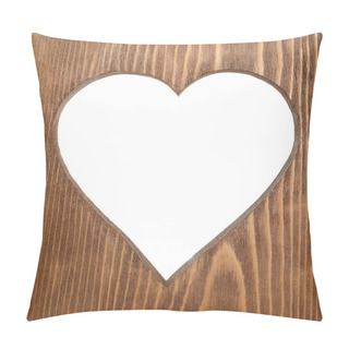 Personality  Wooden Heart Pillow Covers