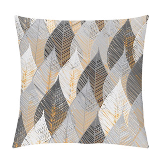 Personality  Abstract Foliage Seamless Pattern Background Pillow Covers