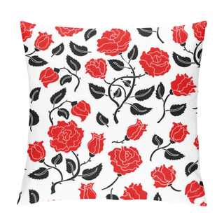 Personality  Vintage Red Roses. Pillow Covers