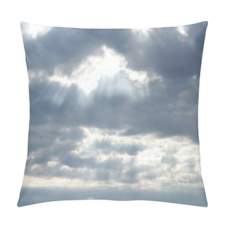 Personality  Light Passing Through The Clouds - Natural Light After Rainfall Pillow Covers