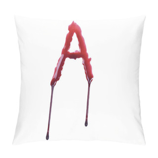 Personality Dripping Blood Fonts The Letter A Pillow Covers