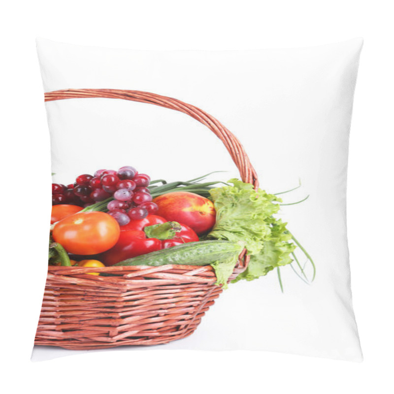 Personality  Fresh vegetables in basket pillow covers