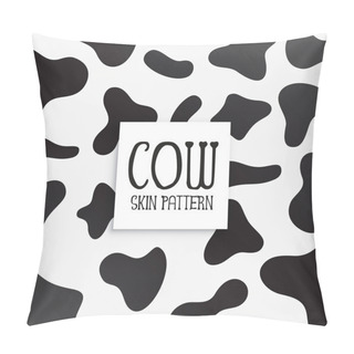Personality  Cow Skin Texture Black And White Print Marks Pillow Covers