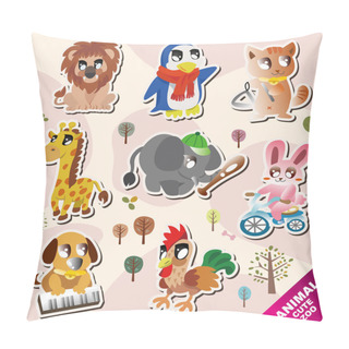 Personality  Cartoon Animal Icons Pillow Covers